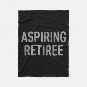 Asring Retiree Distressed Shirt - Funny Retirement Fleece Blanket