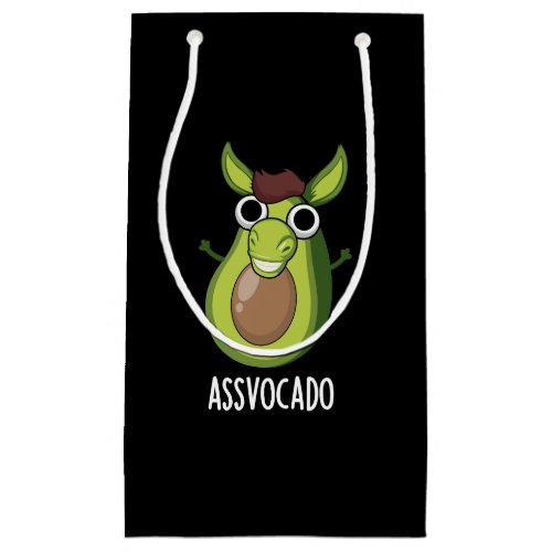 Ass_vocado Funny Avocado Pun Dark BG Small Gift Bag