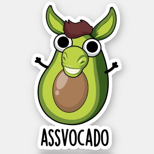 Ass_vocado Funny Avocado Pun  Sticker