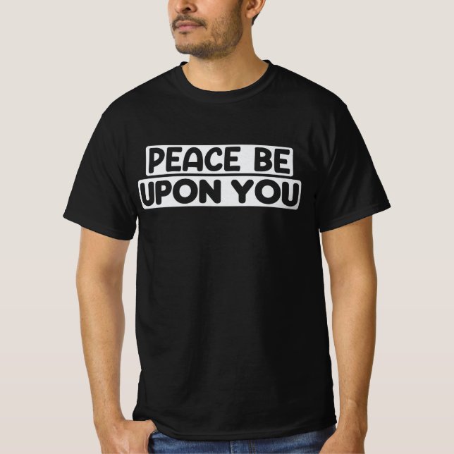 Assalamu Alaikum Peace Be Upon You Islamic Arabic T-Shirt (Front)