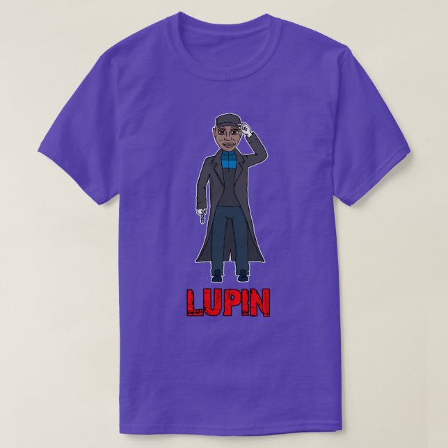 Assane Diop Lupin T-Shirt (Design Front)