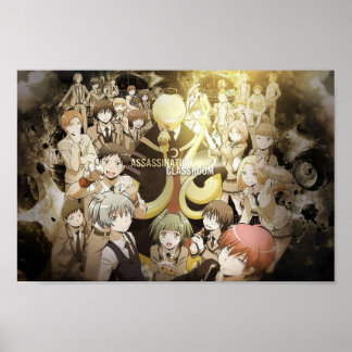 Assassination classroom Koro Sensei old page memor Poster