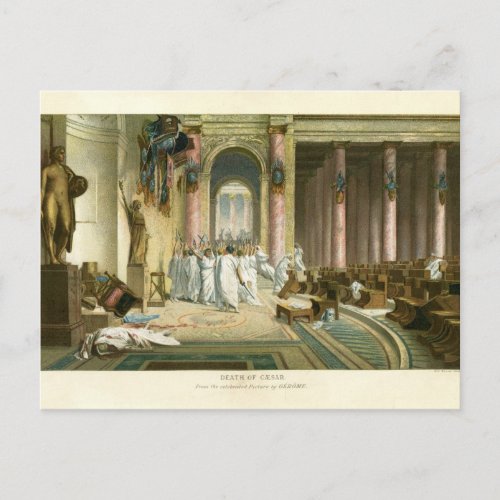 Assassination of Julius Caesar Postcard