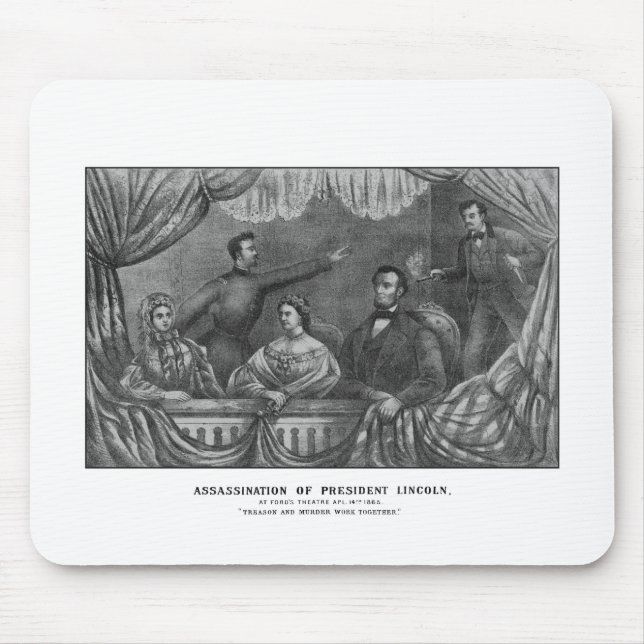 Assassination of President Lincoln Mouse Pad (Front)