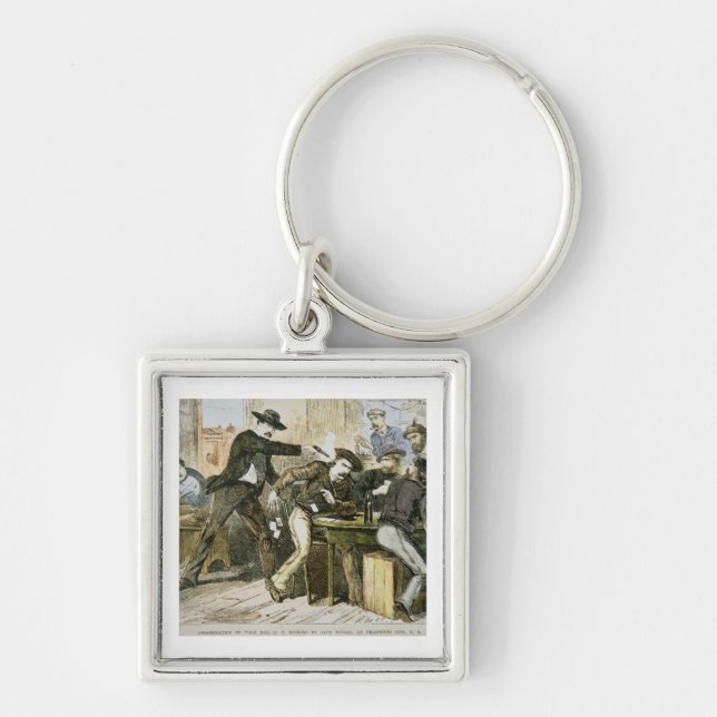 Assassination of 'Wild Bill' (W.B. Hickok) by Jack Keychain (Front)