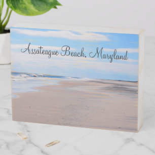 Assateague Beach ood Box Sign