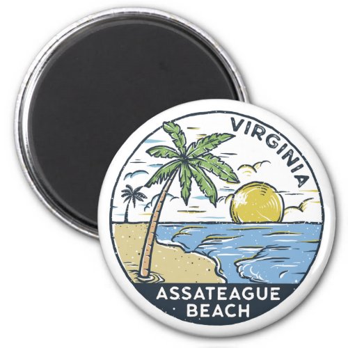 Assateague Beach Virginia Vintage  Magnet