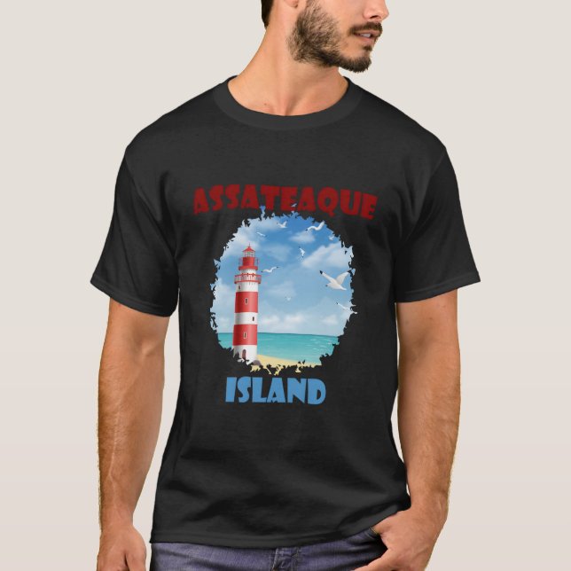 Assateague Island Coastal Lighthouse T-Shirt (Front)