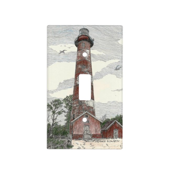 Assateague Island Lighthouse Light Switch Cover (Front)