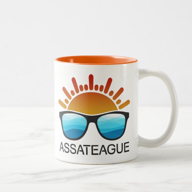 Assateague Island Maryland Virginia Sunglasses Two-Tone Coffee Mug (Right)