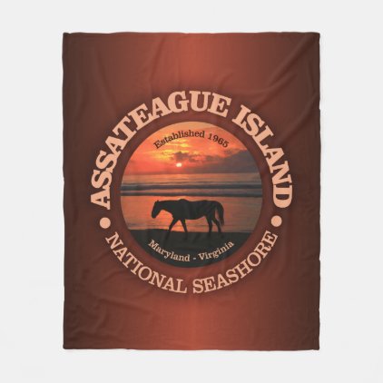 Assateague Island National Seashore Fleece Blanket