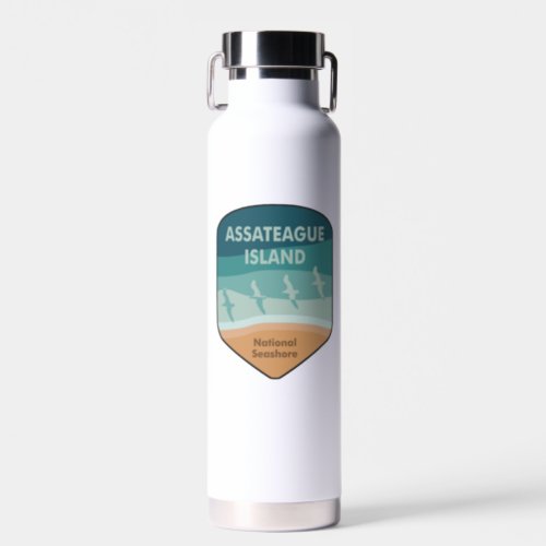Assateague Island National Seashore Seagulls Water Bottle