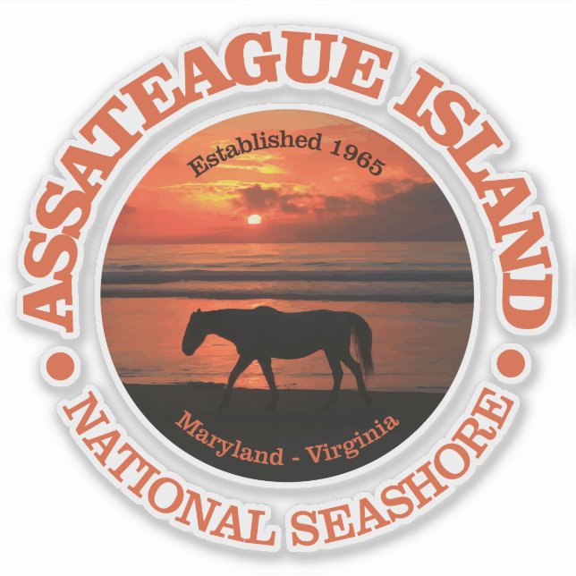 Assateague Island National Seashore Sticker (Front)