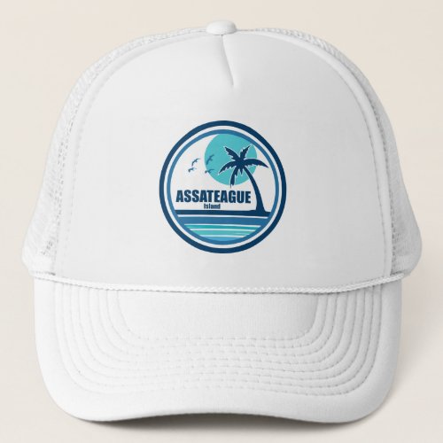 Assateague Island Palm Tree Birds Trucker Hat