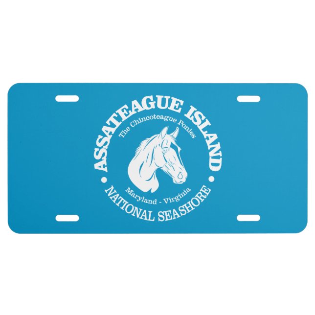 Assateague Island (pony) License Plate (Front)