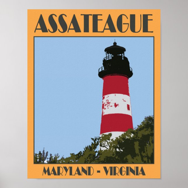 Assateague Island Travel Poster 4 (Front)