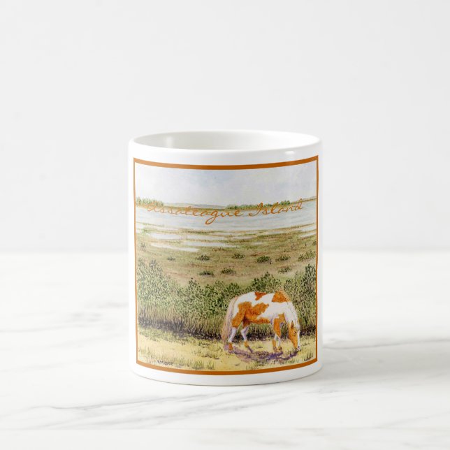 Assateague Island Wild Horse Coffee Mug (Center)