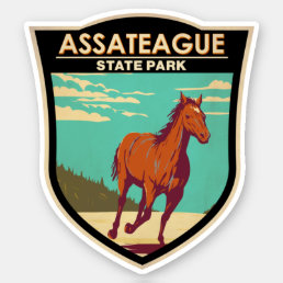 Assateague State Park Maryland Badge Sticker