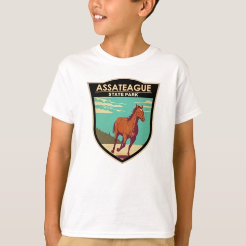 Assateague State Park Maryland Badge T_Shirt