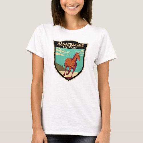 Assateague State Park Maryland Badge T_Shirt