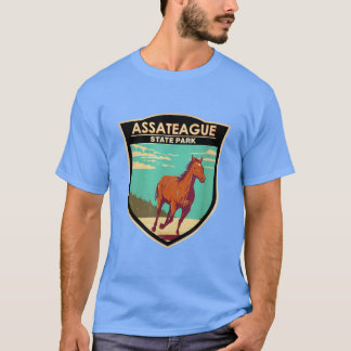 Assateague State Park Maryland Badge Vintage  T-Shirt