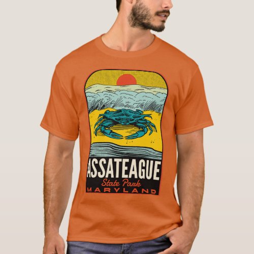 Assateague State Park MD Vintage Travel T_Shirt