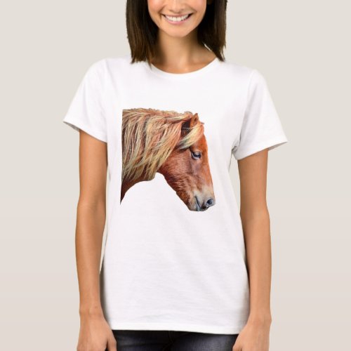 Assateague Wild Horse Sarahs Sweet Tea T_Shirt