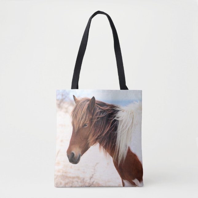 Assateague Wild Horse Tote Bag (Front)