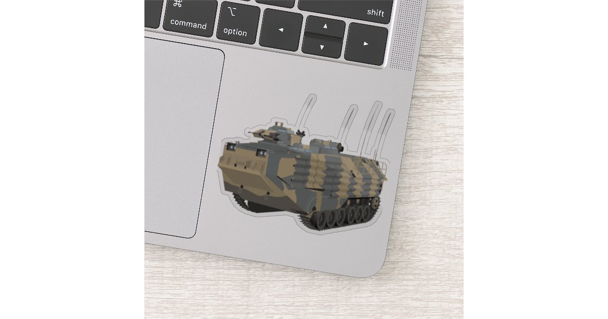 Assault Amphibious Vehicle (AAV) AAVP7A1 Sticker | Zazzle