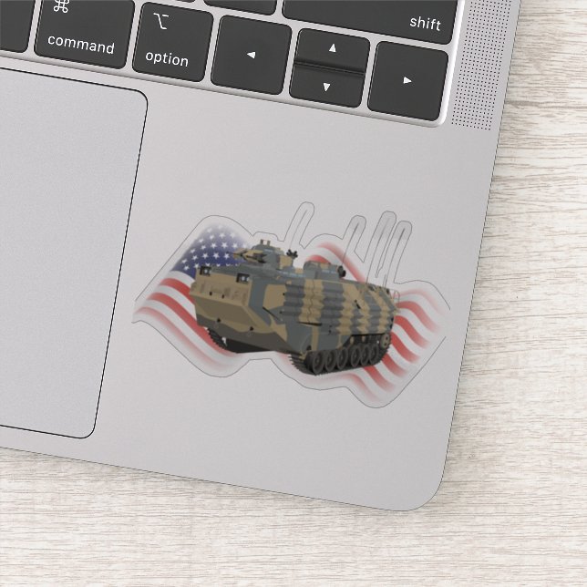 Assault Amphibious Vehicle (AAV) AAVP7A1 Sticker (Detail)