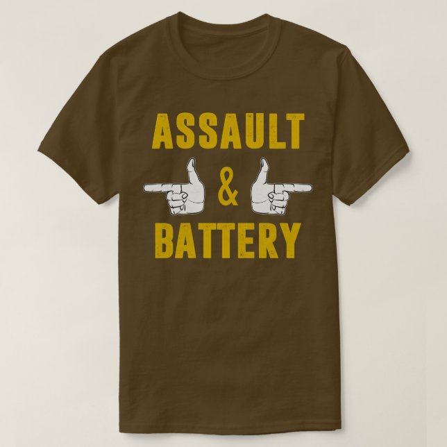 Assault  Battery For Gym Lovers  Bodybuilder  T-Shirt (Design Front)