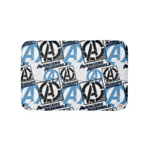 Assemble Pattern Bathroom Mat