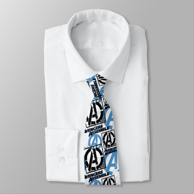 Assemble Pattern Neck Tie (Tied)