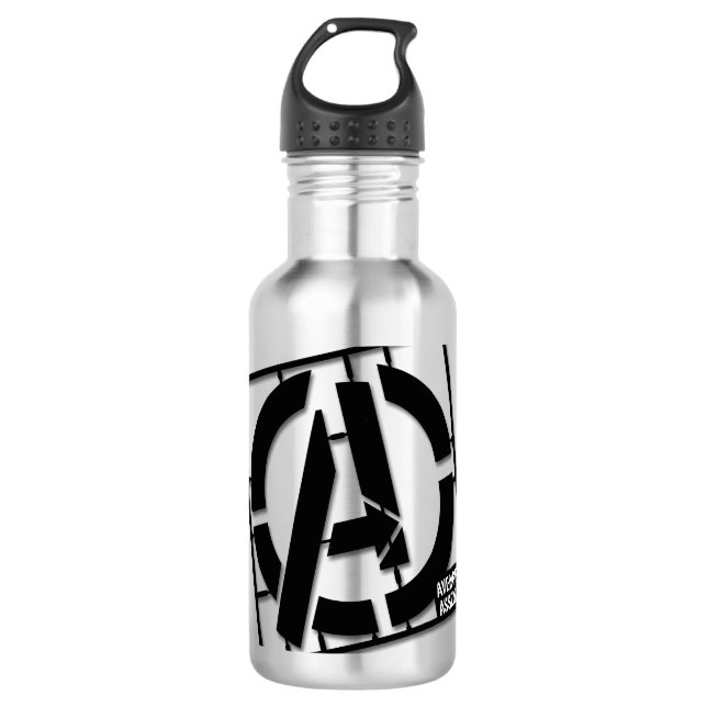 Assemble Pattern Stainless Steel Water Bottle (Front)