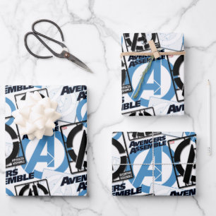 Assemble Pattern Wrapping Paper Sheets
