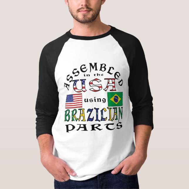 Assembled in USA Using Brazilian Parts T-Shirt (Front)