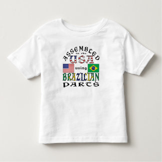 Assembled in USA Using Brazilian Parts Toddler T-shirt