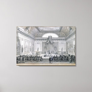 Assemblee des Notables Presided over by Louis Canvas Print