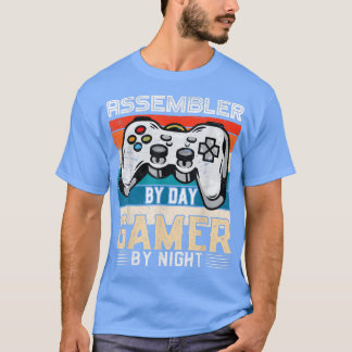 Assembler by day gamer by night video gaming fans T-Shirt