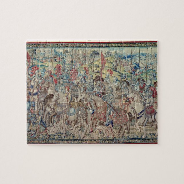 Assembling the Riders, from the tapestry of 'David Jigsaw Puzzle (Horizontal)