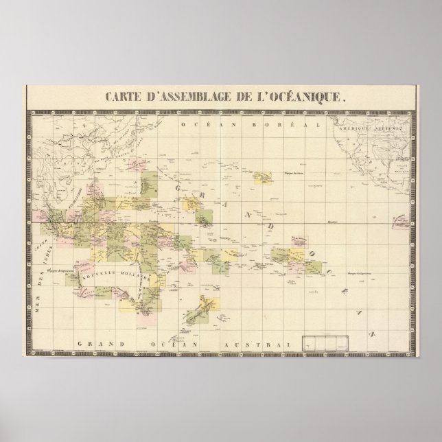 Assembly Map of Oceania Poster (Front)