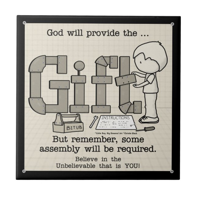 Assembly Required Ceramic Tile (Front)