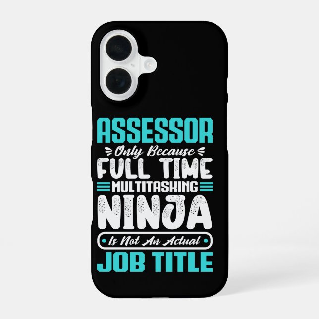 Assessor Job Title Funny Profession Assessing iPhone Case (Back)