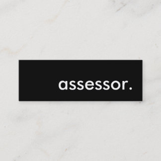 assessor. mini business card