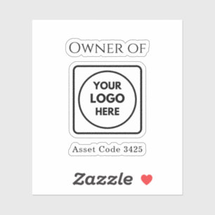 Asset ID Logo Property of Company Label