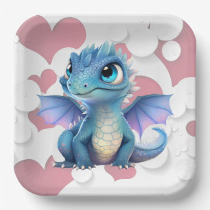Assiettes en carton dragon paper plates