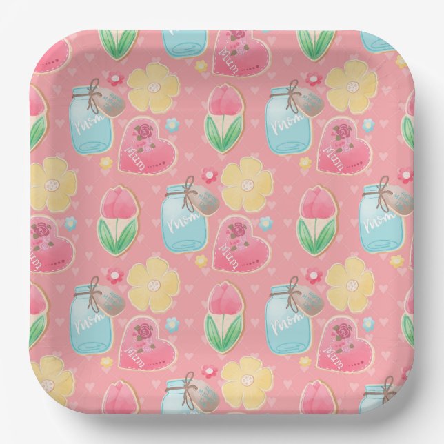 Assiettes en carton Mommy Paper Plates (Front)