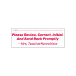 [ Thumbnail: Assignment Review + Educator Name Rubber Stamp ]