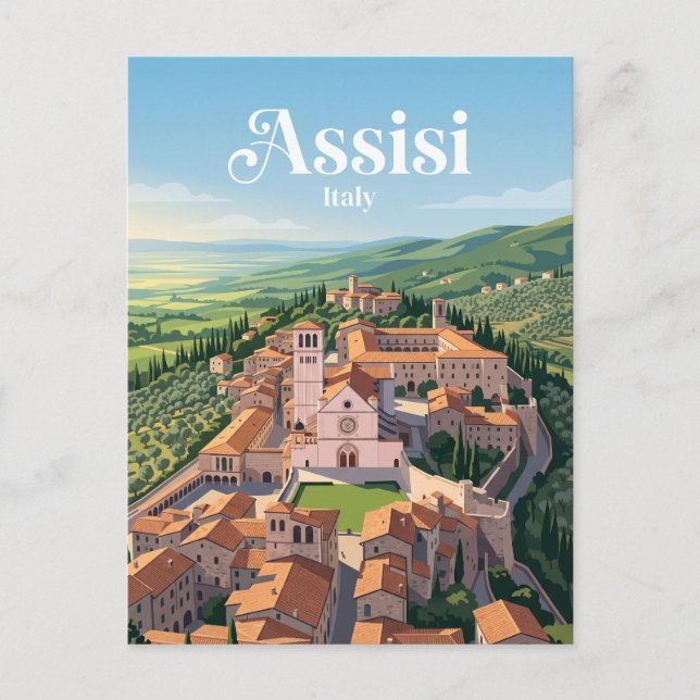 Assisi, Italy Postcard (Front)