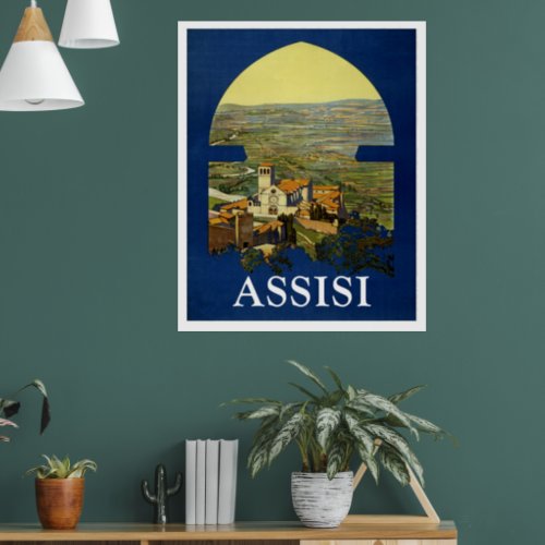 ASSISI ITALY VINTAGE POSTER